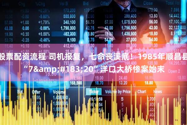 股票配资流程 司机报复，七命丧溪底！1985年顺昌县“7&#183;20”洋口大桥惨案始末